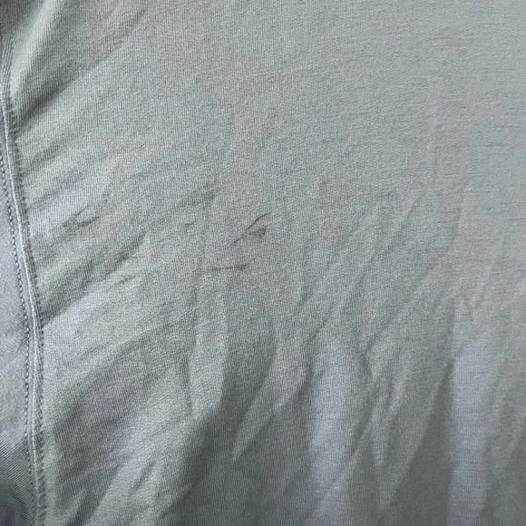 Athleta Blue V-Neck Sweatshirt L - Picture 9 of 9